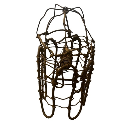 Old Handmade Apple Picking Tool with Gripping Lever - Picture 2 of 5